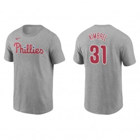 Men's Craig Kimbrel Philadelphia Phillies Gray Name & Number T-Shirt