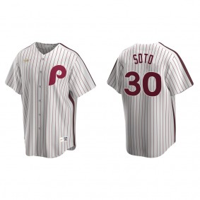 Men's Gregory Soto Philadelphia Phillies White Cooperstown Collection Home Jersey