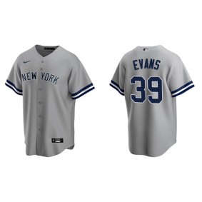 Men's New York Yankees Phillip Evans Gray Replica Road Jersey