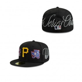 Men's Pittsburgh Pirates Black Historic World Series Champions 59FIFTY Fitted Hat