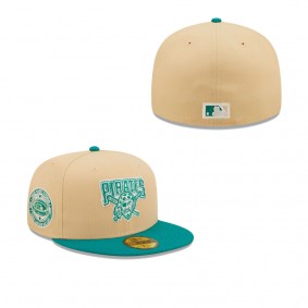 Men's Pittsburgh Pirates Natural Teal Mango Forest 59FIFTY fitted hat