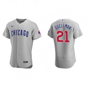 Men's Chicago Cubs Robert Gsellman Gray Authentic Road Jersey