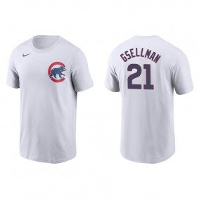 Men's Chicago Cubs Robert Gsellman White Name & Number Nike T-Shirt