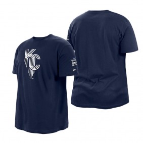 Men's Kansas City Royals New Era Navy 2022 City Connect Big & Tall T-Shirt