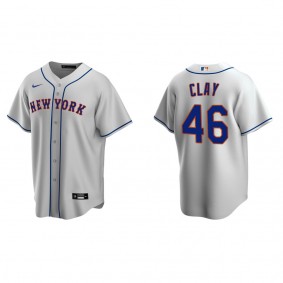 Men's New York Mets Sam Clay Gray Replica Road Jersey