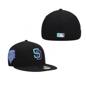 Men's San Diego Padres Black 1992 MLB All-Star Game Black Light 59FIFTY Fitted Hat