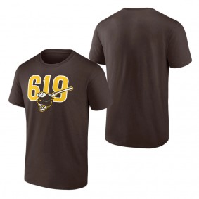 Men's San Diego Padres Brown 619 Beisbol T-Shirt