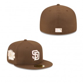 Men's San Diego Padres Brown Final Season at Qualcomm Stadium Pink Undervisor 59FIFTY Fitted Hat