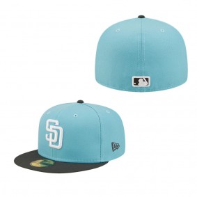 Men's San Diego Padres New Era Light Blue Charcoal Two-Tone Color Pack 59FIFTY Fitted Hat