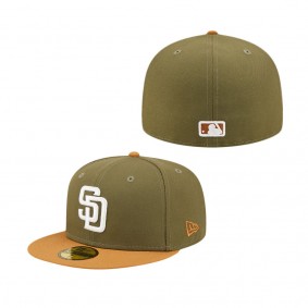 Men's San Diego Padres Olive Brown Two Tone Color Pack 59FIFTY Fitted Hat