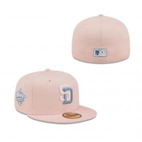 Men's San Diego Padres Pink Sky Blue 1998 World Series Undervisor 59FIFTY Fitted Hat