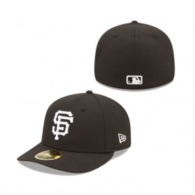 Men's San Francisco Giants Black & White Low Profile 59FIFTY Fitted Hat