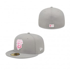 Men's San Francisco Giants New Era Gray 2022 Mother's Day On-Field 59FIFTY Fitted Hat