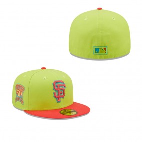 Men's San Francisco Giants Green Red Cyber Highlighter 59FIFTY Fitted Hat