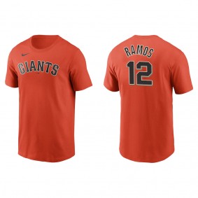Men's Heliot Ramos San Francisco Giants Orange Name & Number T-Shirt
