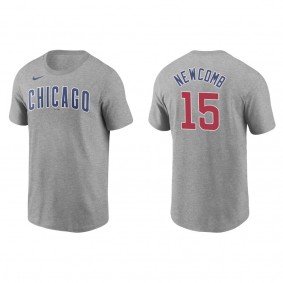 Men's Chicago Cubs Sean Newcomb Gray Name & Number T-Shirt