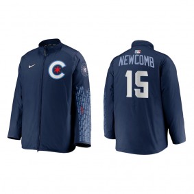 Men's Chicago Cubs Sean Newcomb Navy City Connect Dugout Jacket