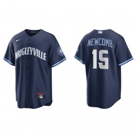 Men's Chicago Cubs Sean Newcomb Navy City Connect Replica Jersey