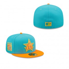 Men's Seattle Mariners Blue Orange Vice Highlighter 59FIFTY Fitted Hat