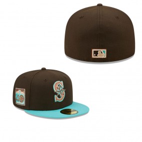 Men's Seattle Mariners Brown Mint Walnut Mint 59FIFTY Fitted Hat
