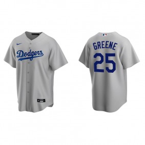 Men's Los Angeles Dodgers Shane Greene Gray Replica Alternate Jersey