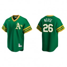 Men's Oakland Athletics Sheldon Neuse Kelly Green Cooperstown Collection Road Jersey