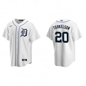 Men's Detroit Tigers Spencer Torkelson White Replica Home Jersey
