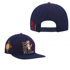 Men's St. Louis Cardinals Pro Standard Navy Cooperstown Collection Years Snapback Hat
