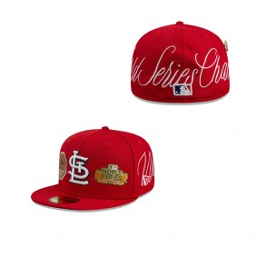 Men's St. Louis Cardinals Red Historic World Series Champions 59FIFTY Fitted Hat