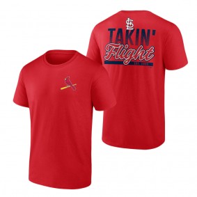 Men's St. Louis Cardinals Red Takin' Flight T-Shirt