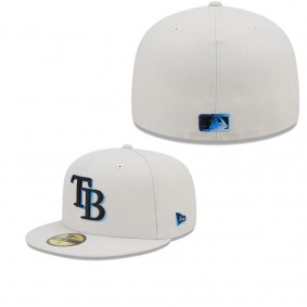 Men's Tampa Bay Rays Khaki Stone Dim Undervisor 59FIFTY Fitted Hat