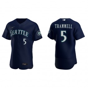 Men's Seattle Mariners Taylor Trammell Navy Authentic Jersey