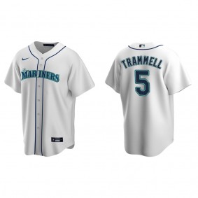 Men's Seattle Mariners Taylor Trammell White Replica Home Jersey