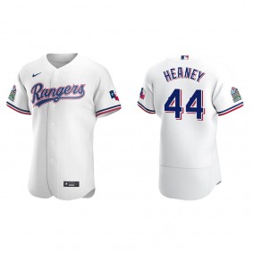 Men's Andrew Heaney Texas Rangers White Authentic Home Jersey