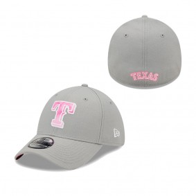 Men's Texas Rangers New Era Gray 2022 Mother's Day 39THIRTY Flex Hat