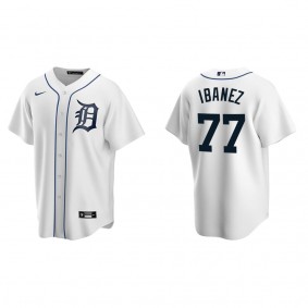 Men's Andy Ibanez Detroit Tigers White Replica Home Jersey