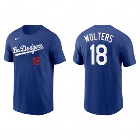 Men's Los Angeles Dodgers Tony Wolters Royal City Connect T-Shirt