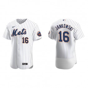 Men's New York Mets Travis Jankowski White Authentic Home Jersey