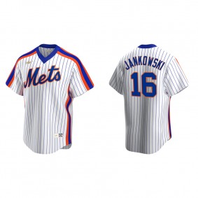 Men's New York Mets Travis Jankowski White Cooperstown Collection Home Jersey