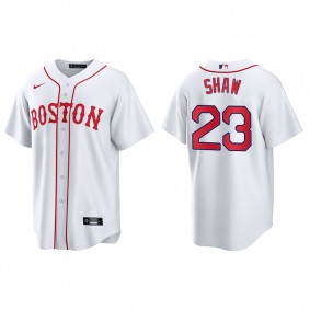 Men's Boston Red Sox Travis Shaw Red Sox 2021 Patriots' Day Replica Jersey