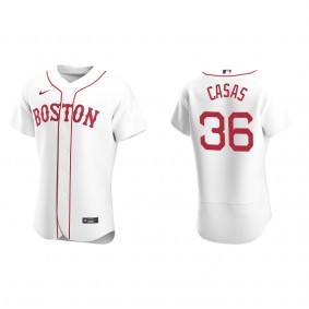 Men's Triston Casas Boston Red Sox White Authentic Alternate Jersey