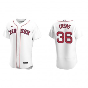 Men's Triston Casas Boston Red Sox White Authentic Home Jersey