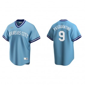 Men's Vinnie Pasquantino Kansas City Royals Light Blue Cooperstown Collection Road Jersey
