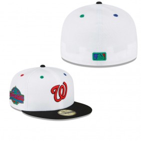 Men's Washington Nationals White Black 2018 MLB All-Star Game Primary Eye 59FIFTY Fitted Hat