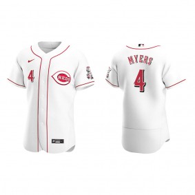 Men's Wil Myers Cincinnati Reds White Authentic Home Jersey