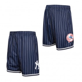 Men's New York Yankees Mitchell & Ness Navy Team ID Mesh Shorts
