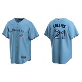 Men's Toronto Blue Jays Zack Collins Powder Blue Replica Alternate Jersey