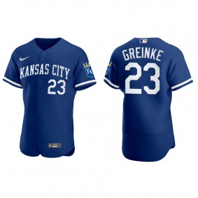 Men's Kansas City Royals Zack Greinke Royal Authentic Jersey