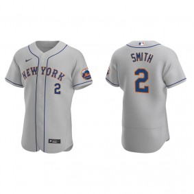 Men's New York Mets Dominic Smith Gray Authentic Road Jersey