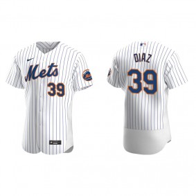 Men's New York Mets Edwin Diaz White Authentic Home Jersey